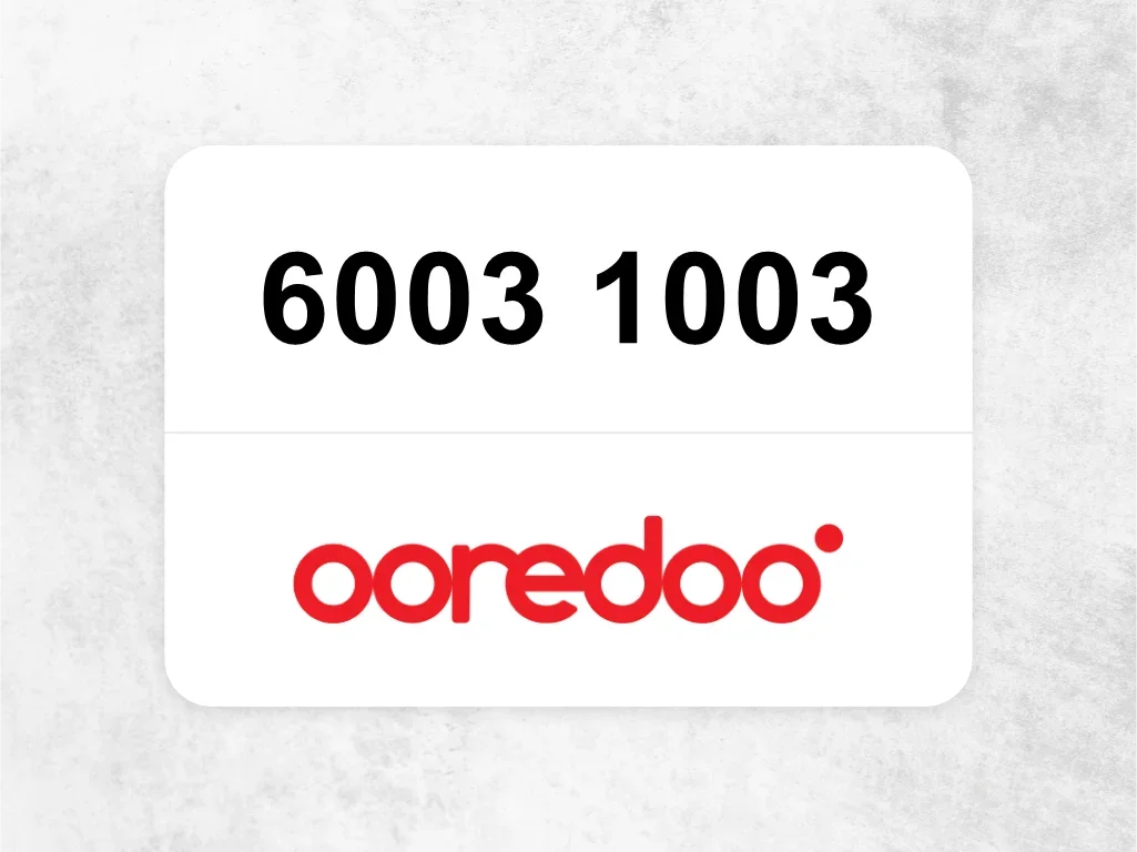 Ooredoo Mobile Phone  6003 1003