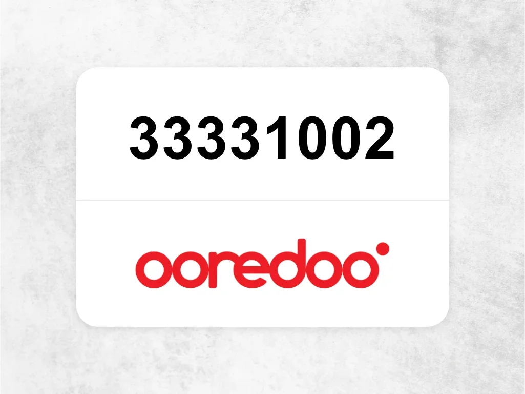 Ooredoo Mobile Phone  33331002