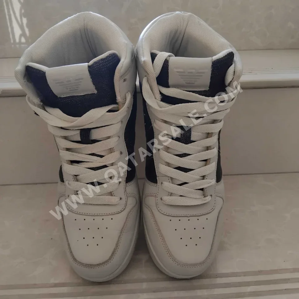 Shoes Armani Genuine Leather White Size 39 Men