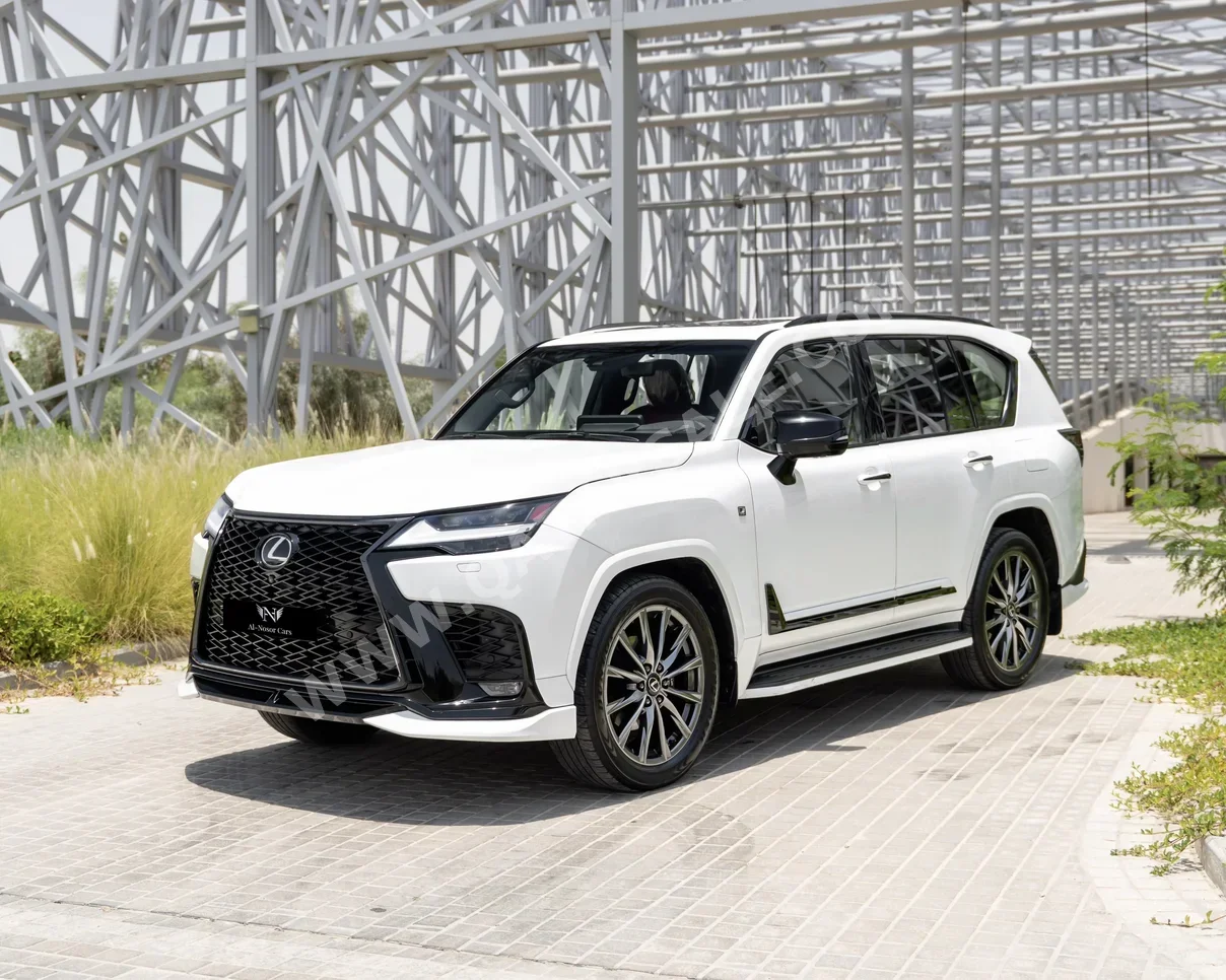 Lexus  LX  600 F Sport  2024  Automatic  58,000 Km  6 Cylinder  Four Wheel Drive (4WD)  SUV  White  With Warranty