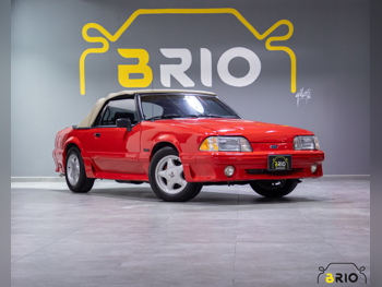 Ford  Mustang  GT  1990  Automatic  120,000 Km  8 Cylinder  Rear Wheel Drive (RWD)  Convertible  Red