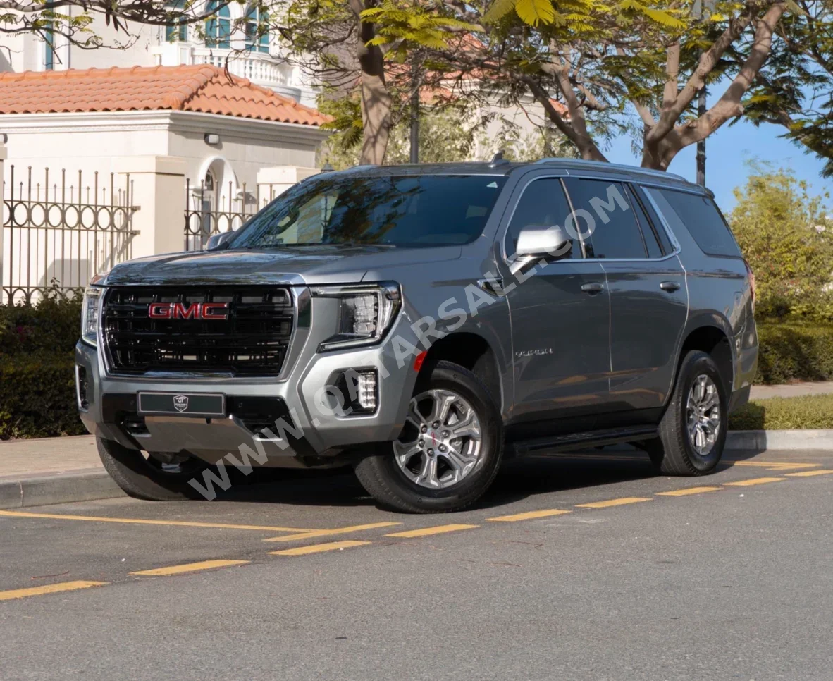 GMC  Yukon  SLE  2024  Automatic  35,000 Km  8 Cylinder  Rear Wheel Drive (RWD)  SUV  Silver  With Warranty