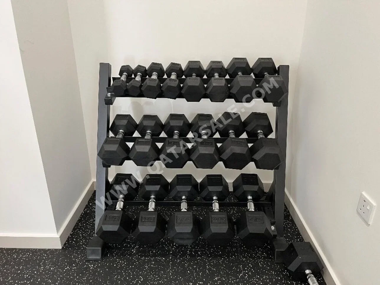 Weights - Fixed Dumbbells - Life Fitness - Square - Black