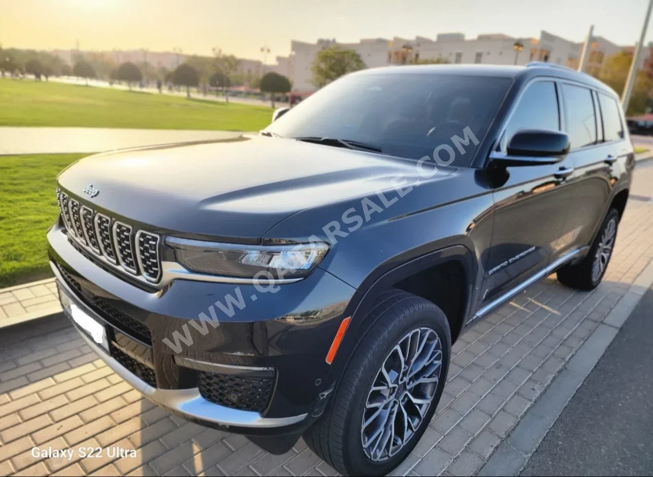 Jeep Grand Cherokee Summit 2021 Automatic 68,000 Km 6 Cylinder Four Wheel Drive (4WD) SUV Black With Warranty