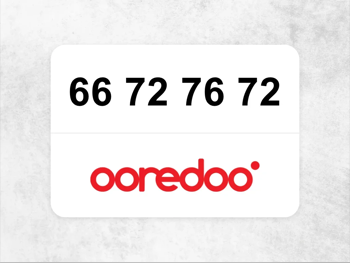 Ooredoo Mobile Phone 66 72 76 72