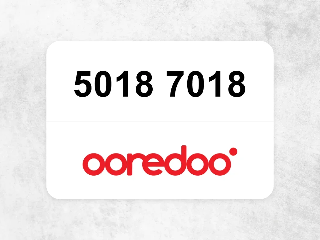 جوال اوريدو  5018 7018