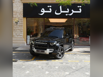 لاند روفر  ديفيندر  110 اس  2025  اوتوماتيك  4,200 كم  4 سلندر  دفع رباعي  اس يو في  أسود  تحت الضمان