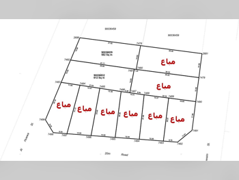 اراضي للبيع  في الوكرة  - الوكرة  -المساحة 612 متر مربع