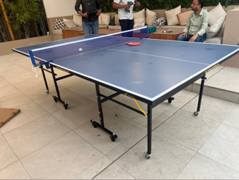 Game Tables - Tennis (ping pong) Table Size Professional  -Color Black and Blue