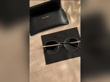 SAINT LAURENT Sunglasses Silver Round Italy for Unisex