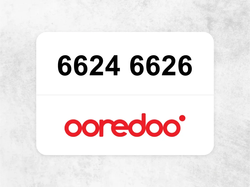 جوال اوريدو  6624 6626