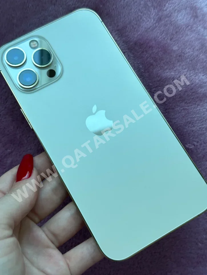 هواتف نقالة ابل - ايفون 12 - برو ماكس - ذهبي - 256 جيجابايت