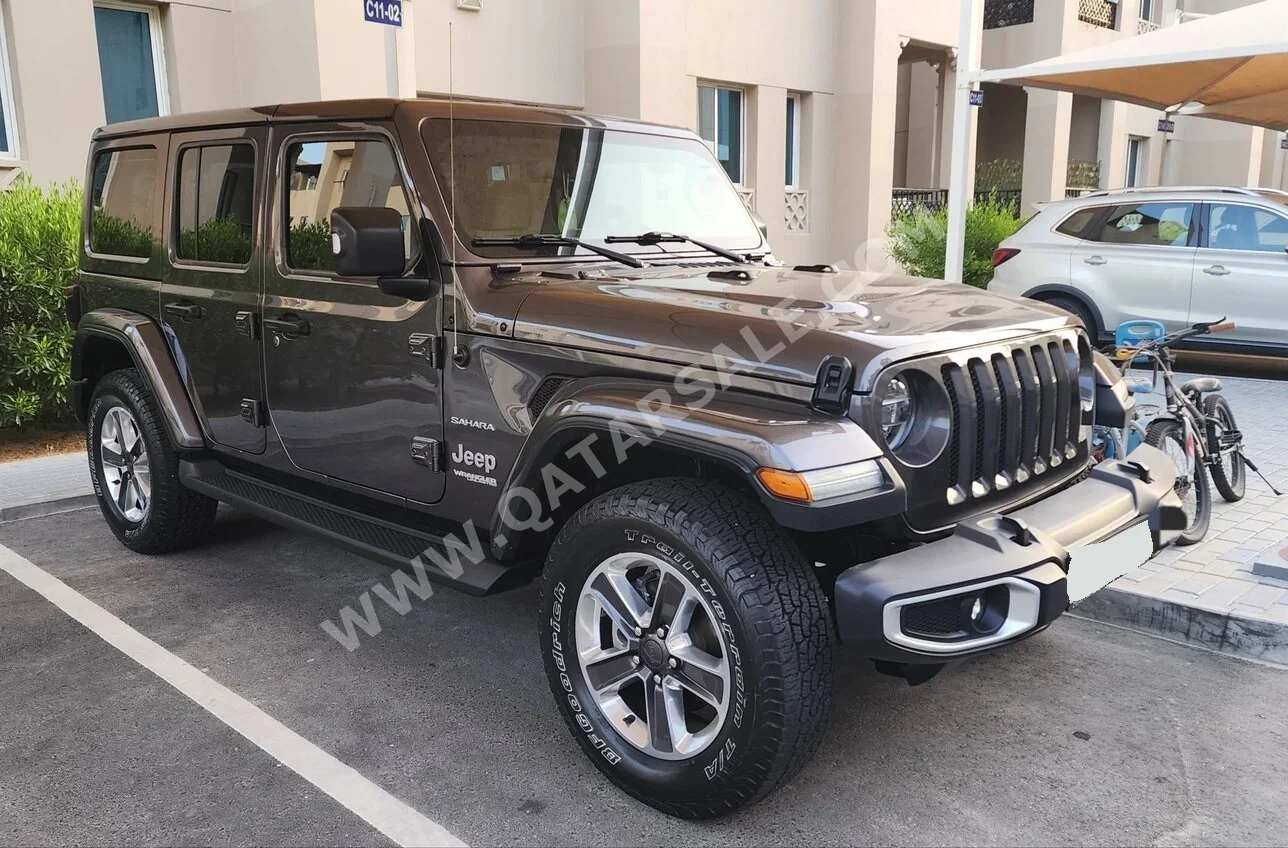 Jeep Wrangler Sahara 2019 Automatic 68,000 Km 6 Cylinder Four Wheel Drive (4WD) SUV Gray