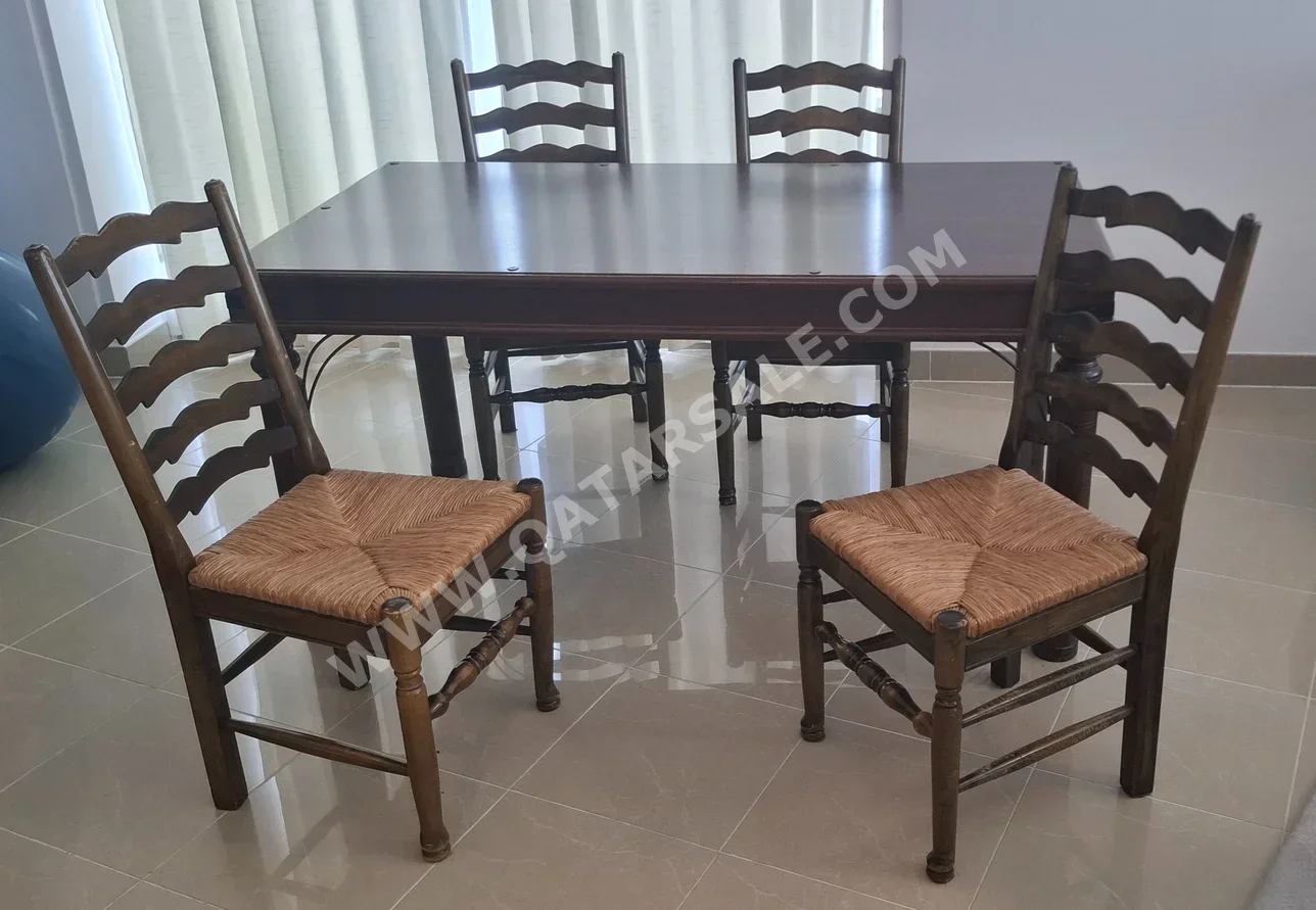 Dining Table with Chairs  - Brown