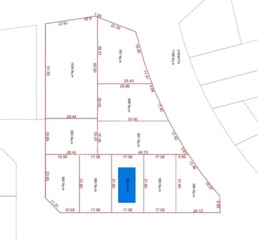 Lands For Sale in Al Rayyan - Izghawa -Area Size 560 Square Meter