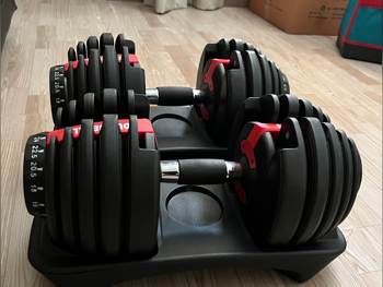 Weights - Adjustable Dumbbells - Round - Black