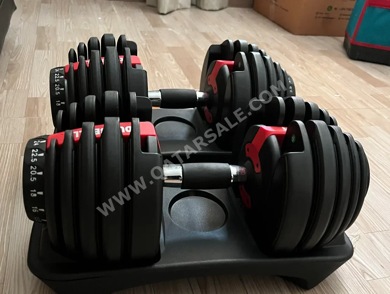Weights - Adjustable Dumbbells - Round - Black