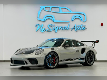بورش 911 جي تي 3 ار اس 2019 اوتوماتيك 18,000 كم 6 سلندر دفع خلفي كوبيه \ سبورت رمادي ناردو تحت الضمان
