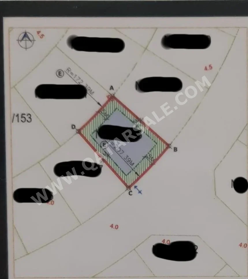 اراضي للبيع في لوسيل -المساحة 897 متر مربع