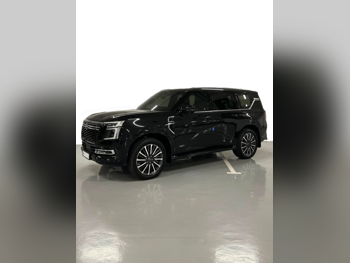 Nissan  Patrol  Platinum turbo  2025  Automatic  39,000 Km  6 Cylinder  Four Wheel Drive (4WD)  SUV  Black  With Warranty