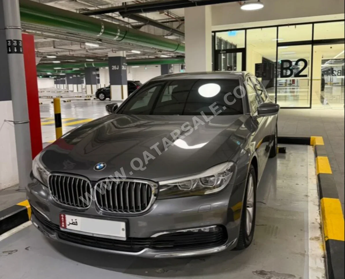 BMW  7-Series  730 Li  2017  Automatic  90,000 Km  4 Cylinder  Rear Wheel Drive (RWD)  Sedan  Gray