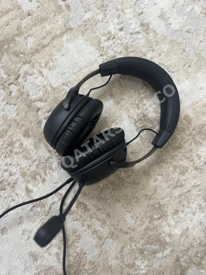 Headset And Speakers - Black  - With Microphone