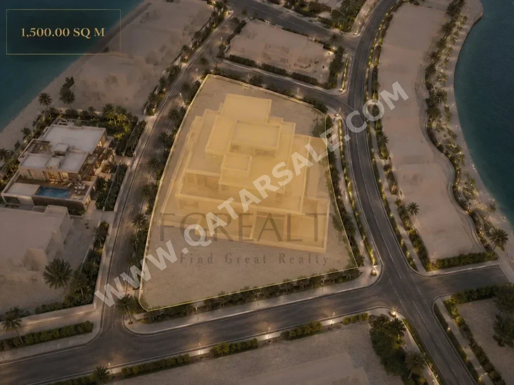 اراضي للبيع في لوسيل - جزر قطيفان الجنوبية -المساحة 1,500 متر مربع
