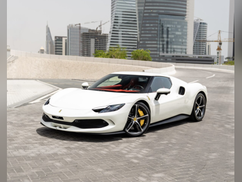 Ferrari 296 GTB 2024 Automatic 7,000 Km 6 Cylinder Rear Wheel Drive (RWD) Coupe / Sport White With Warranty