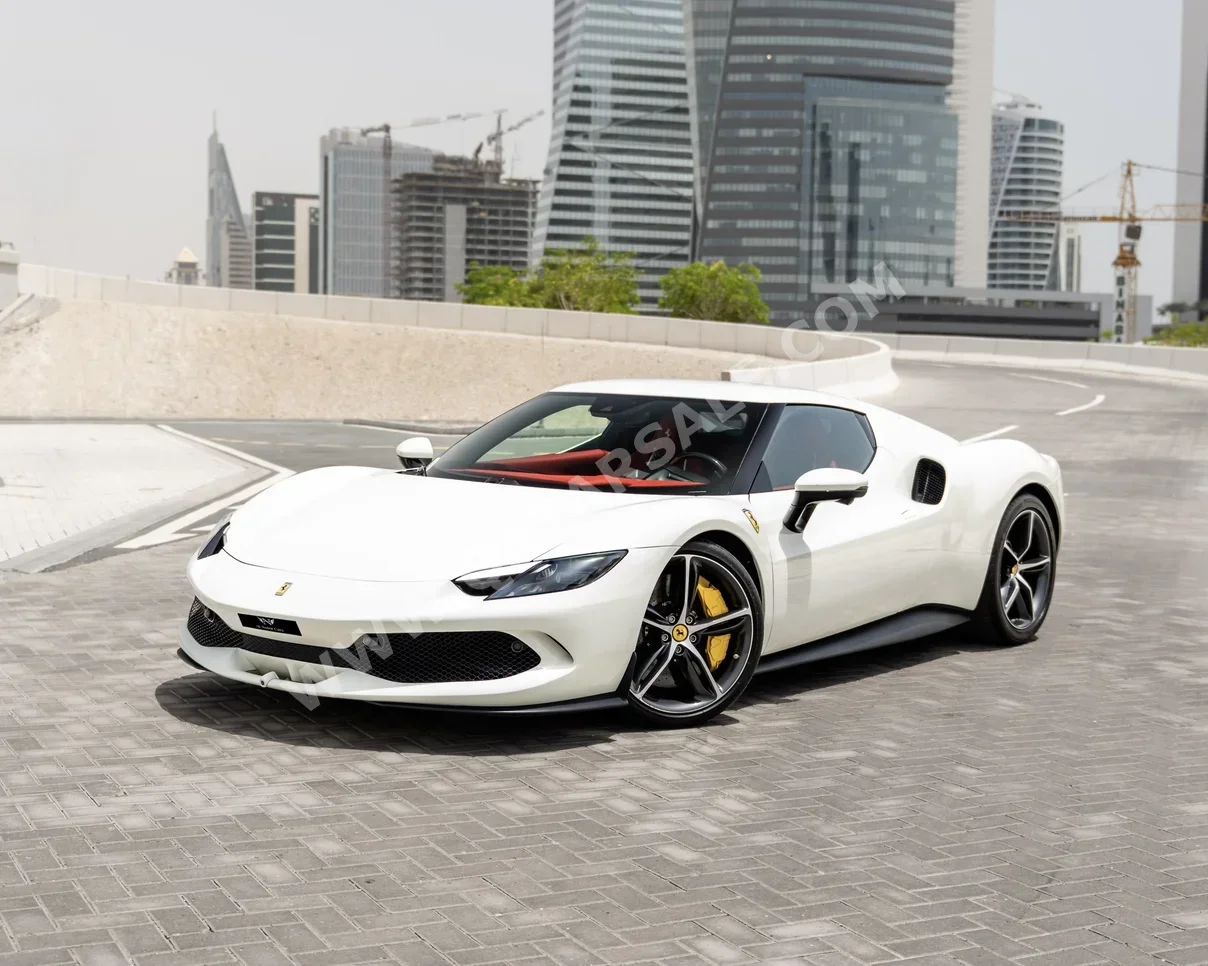 Ferrari 296 GTB 2024 Automatic 7,000 Km 6 Cylinder Rear Wheel Drive (RWD) Coupe / Sport White With Warranty