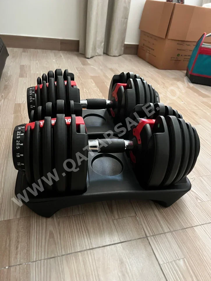 Weights - Adjustable Dumbbells - Round - Black