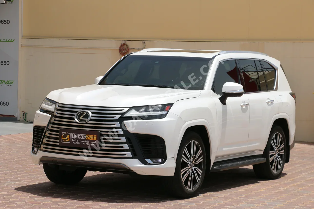 Lexus  LX  600 Luxury  2024  Automatic  37,000 Km  6 Cylinder  Four Wheel Drive (4WD)  SUV  White  With Warranty