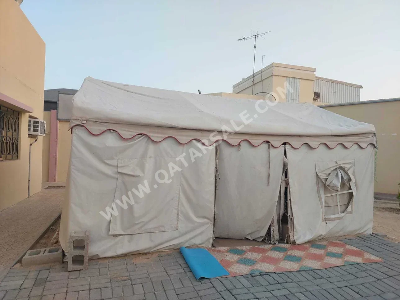 Camping Tent 7 Person Beige 5 CM 3.5 CM 2.8 CM Spring/Summer 2 Waterproof
