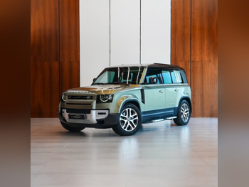 Land Rover  Defender  110 HSE  2021  Automatic  72,000 Km  6 Cylinder  Four Wheel Drive (4WD)  SUV  Green  With Warranty