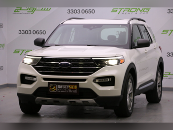 Ford Explorer XLT 2022 Automatic 52,000 Km 4 Cylinder Four Wheel Drive (4WD) SUV White With Warranty