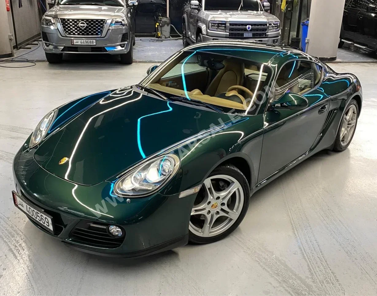 Porsche Cayman S 2009 Automatic 97,000 Km 6 Cylinder Rear Wheel Drive (RWD) Coupe / Sport Green