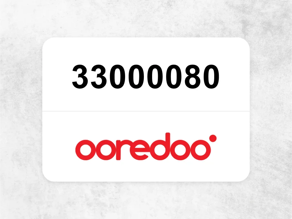 Ooredoo Mobile Phone 33000080