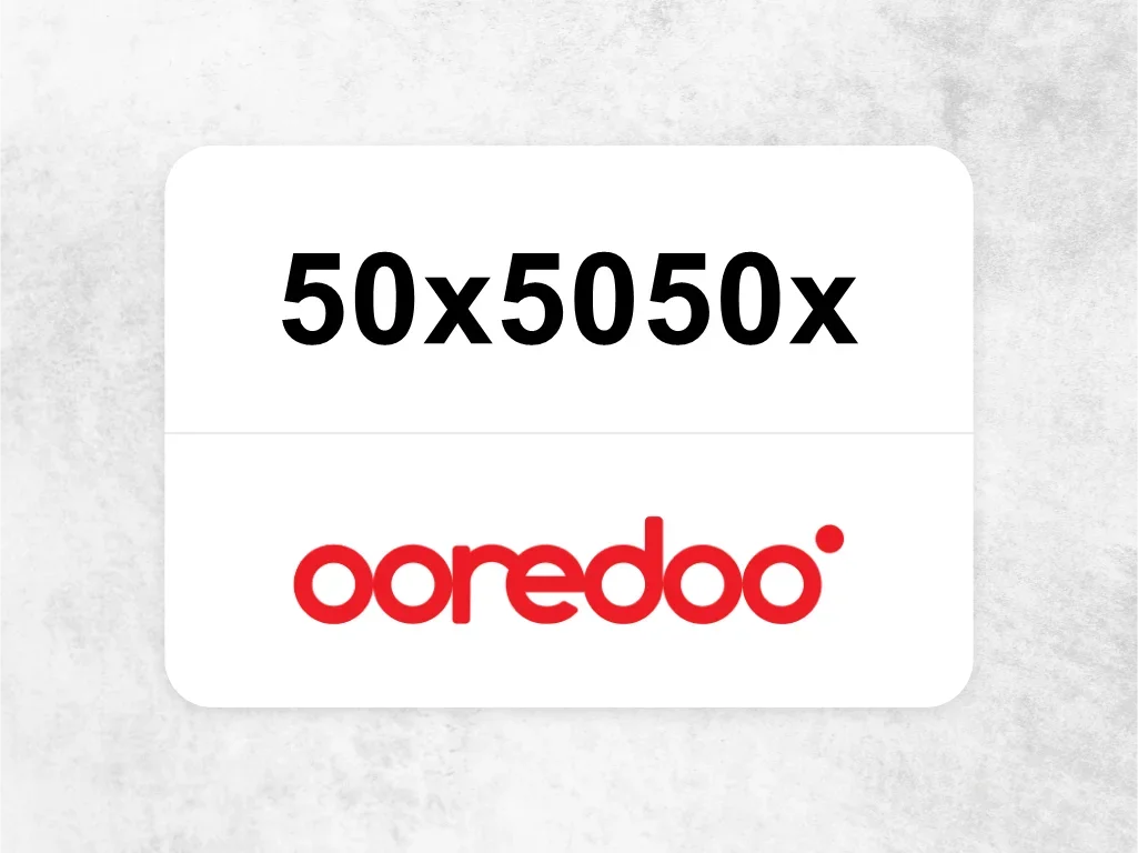 جوال اوريدو  50x5050x