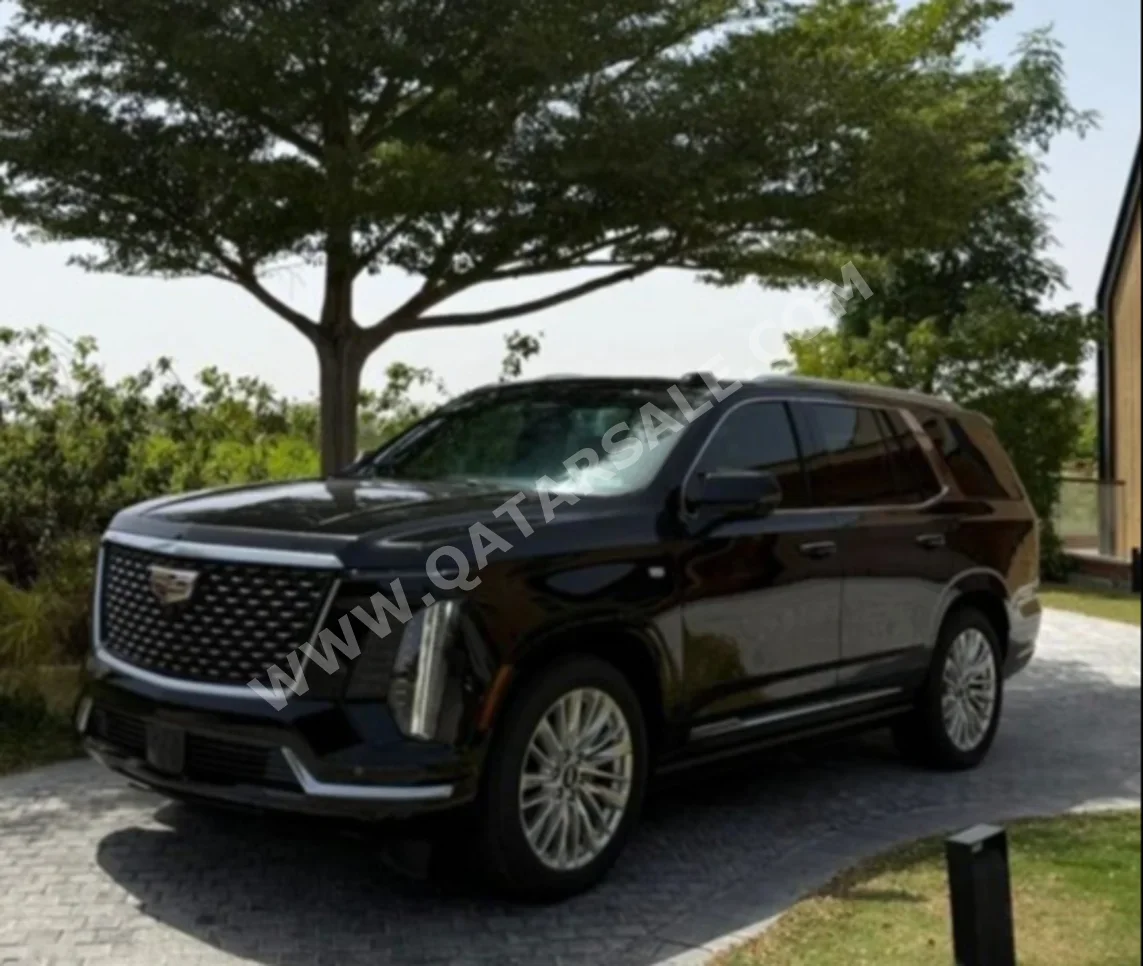 Cadillac  Escalade  Premium  2025  Automatic  4,700 Km  8 Cylinder  All Wheel Drive (AWD)  SUV  Black  With Warranty