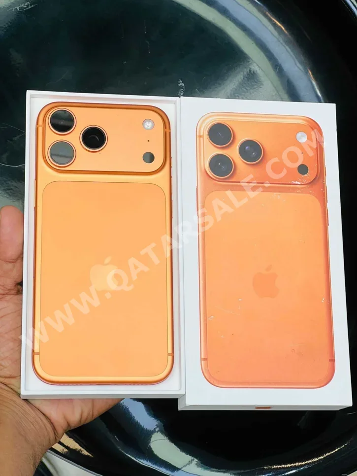 Mobile Phones Apple  - Iphone 17  - Pro Max  - Orange  - 256 GB  - Under Warranty