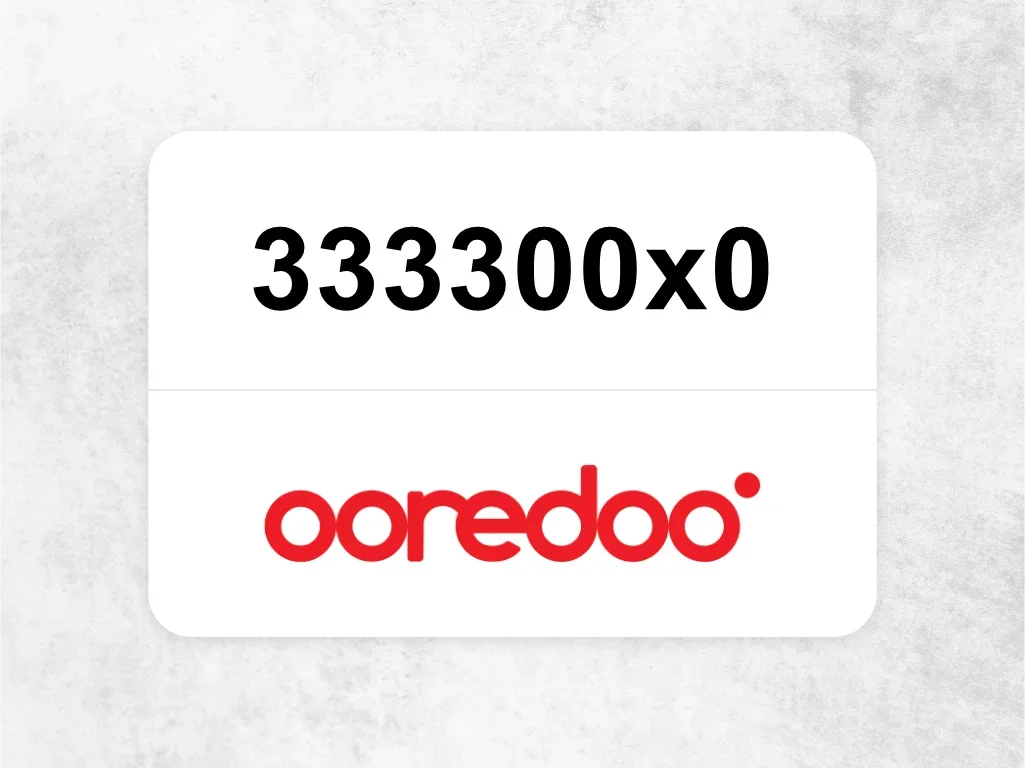 Ooredoo Mobile Phone  333300x0