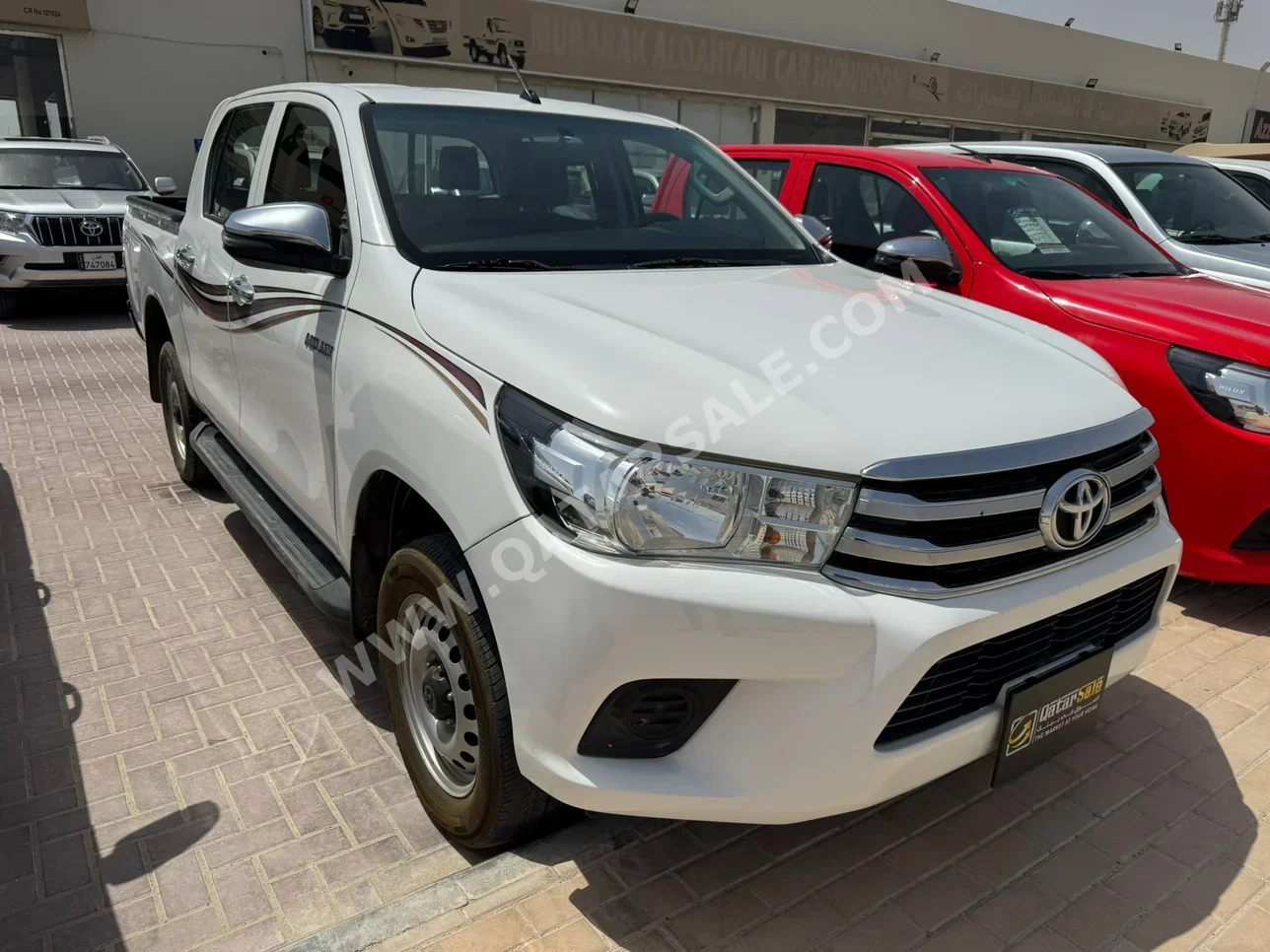 تويوتا هاي لوكس 2019 اوتوماتيك 250,000 كم 4 سلندر دفع رباعي بيكب أبيض