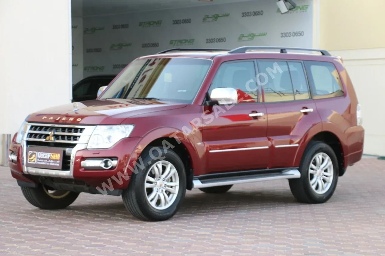 Mitsubishi  Pajero  3.8 Gold Edition  2017  Automatic  94,000 Km  6 Cylinder  Four Wheel Drive (4WD)  SUV  Maroon