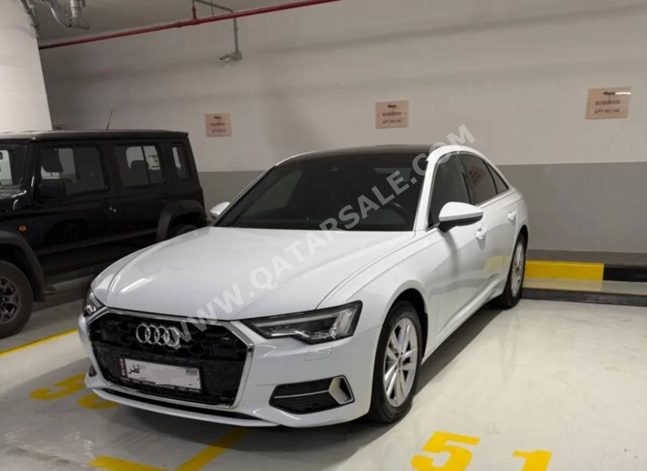 Audi  A6  40 TFSI  2024  Automatic  38,000 Km  4 Cylinder  All Wheel Drive (AWD)  Sedan  White  With Warranty