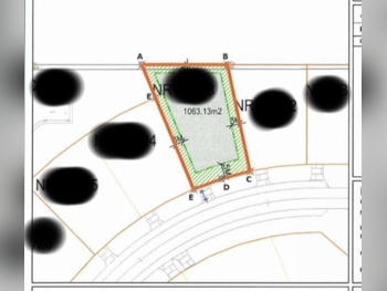Lands For Sale in Lusail - North Residential Villa -Area Size 1,063 Square Meter