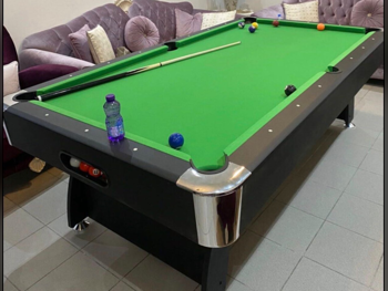 Game Tables - Billiard Table -Color Black and Green
