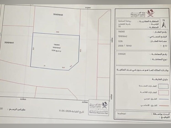 Lands For Sale in Al Daayen - Rawdat Al Hamama -Area Size 1,226 Square Meter