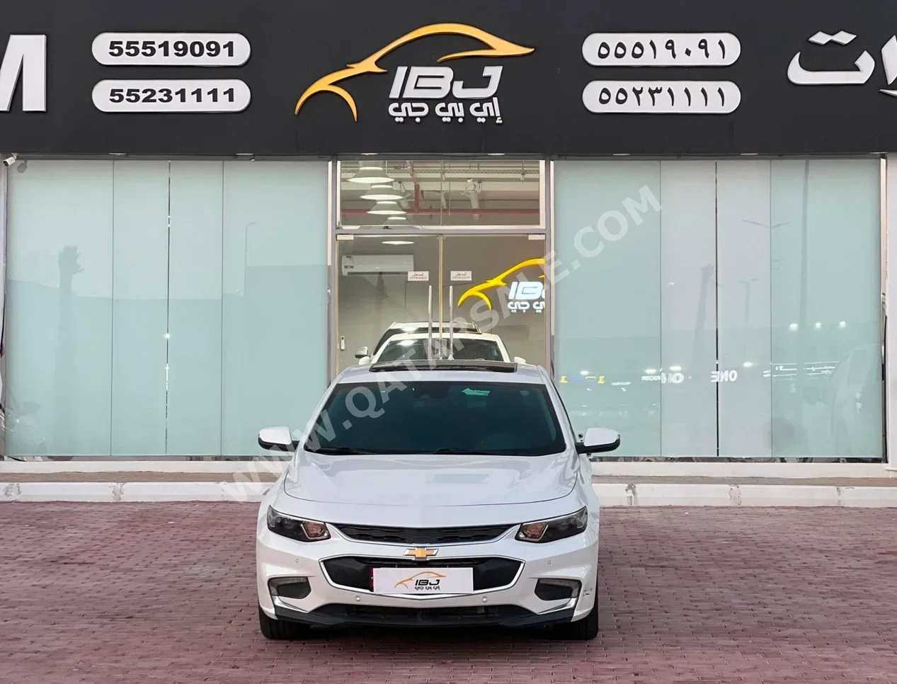 شفروليه ماليبو ال تي زد 2017 اوتوماتيك 126,000 كم 4 سلندر سحب امامي سيدان أبيض