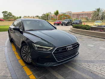 Audi A7 45 TFSI Quattro 2021 Automatic 85,000 Km 4 Cylinder All Wheel Drive (AWD) Sedan Blue and Gray With Warranty