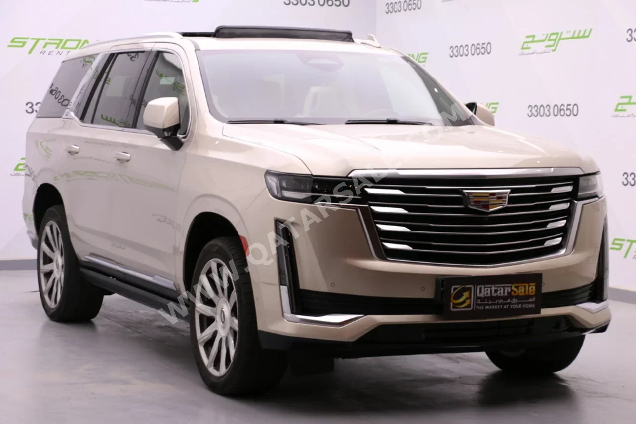 Cadillac Escalade Platinum 2021 Automatic 88,000 Km 8 Cylinder Four Wheel Drive (4WD) SUV Gold