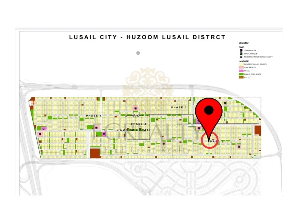 Lands For Sale in Al Daayen - Sumaysimah -Area Size 554 Square Meter